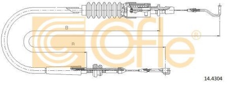 Трос газа COFLE 144304