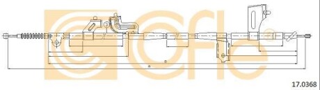 Трос ручного гальма COFLE 17.0368