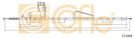 Трос ручного гальма COFLE 17.0369
