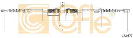 Трос стояночного гальма задній лівий COFLE 170377