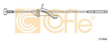 Трос стояночного гальма COFLE 17.0686