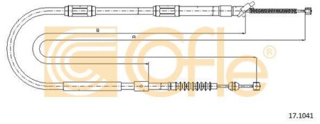 Трос ручного гальма COFLE 17.1041