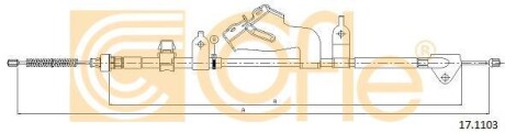 Трос, стояночная тормозная система COFLE 171103
