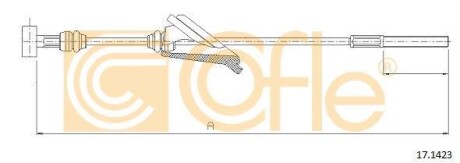 Трос ручного гальма COFLE 17.1423