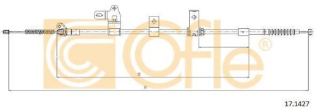 Трос ручного гальма COFLE 17.1427
