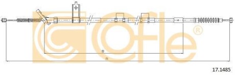 Трос ручного гальма COFLE 17.1485