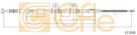 Трос ручного гальма COFLE 172535