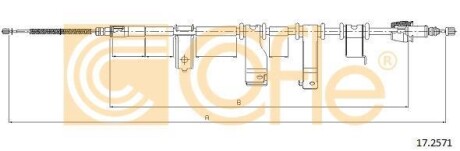 Трос ручного гальма COFLE 172571