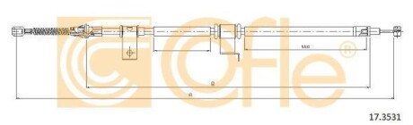 Трос ручного гальма COFLE 173531