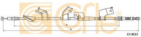 Трос стояночного гальма лівий COFLE 174113