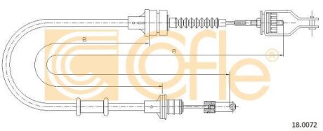 Трос зчеплення COFLE 180072