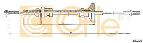 Трос зчеплення COFLE 18220