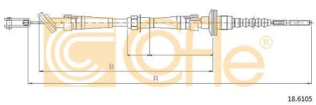 Трос зчеплення COFLE 186105