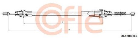 Трос, стояночная тормозная система COFLE 20.160B503 (фото 1)