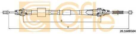 Трос, стояночная тормозная система COFLE 20.160B504 (фото 1)