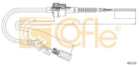 Трос зчеплення COFLE 41212