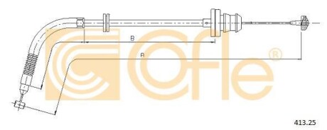 Тросик газу COFLE 41325