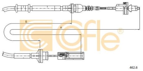 Трос, управление сцеплением COFLE 462.6