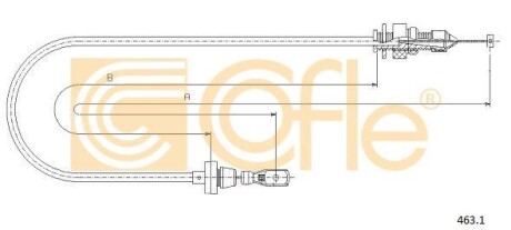 Тросик газу COFLE 4631