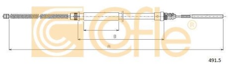 Трос, стояночная тормозная система COFLE 491.5