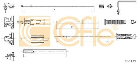 Linka gazu-zestaw CITROEN /PEUGEOT COFLE 92101179 (фото 1)