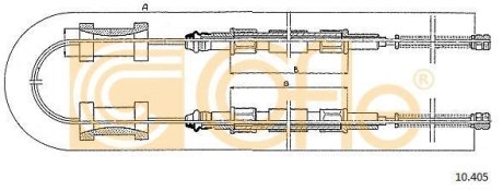 LINKA - HAMULEC RECZNY COF 10.405 COFLE 9210405