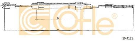 LINKA - HAMULEC RECZNY COF 10.4131 COFLE 92104131