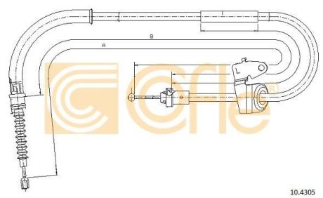 LINKA - HAMULEC RECZNY COF 10.4305 COFLE 92104305