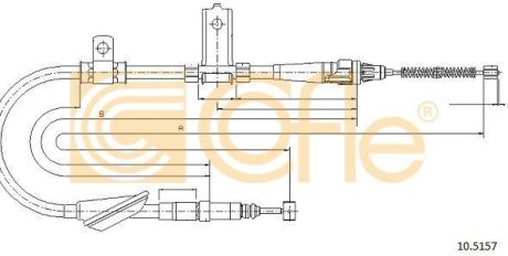 LINKA - HAMULEC RECZNY COF 10.5157 COFLE 92105157