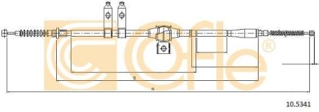 LINKA - HAMULEC RECZNY COF 10.5341 COFLE 92105341