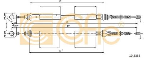 LINKA - HAMULEC RECZNY COF 10.5355 COFLE 92105355