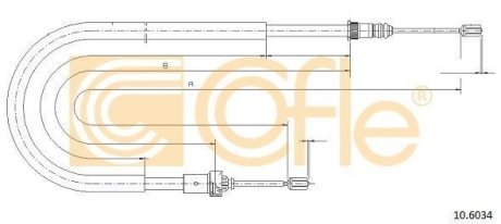 LINKA - HAMULEC RECZNY COF 10.6034 COFLE 92106034