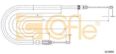 LINKA - HAMULEC RECZNY COF 10.6684 COFLE 92106684