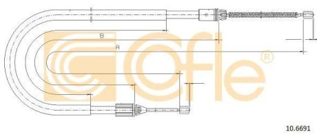 LINKA - HAMULEC RECZNY COF 10.6691 COFLE 92106691