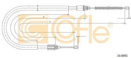 LINKA - HAMULEC RECZNY COF 10.6692 COFLE 92106692