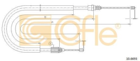 LINKA - HAMULEC RECZNY COF 10.6693 COFLE 92106693