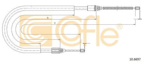 LINKA - HAMULEC RECZNY COF 10.6697 COFLE 92106697