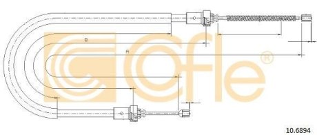 LINKA - HAMULEC RECZNY COF 10.6894 COFLE 92106894