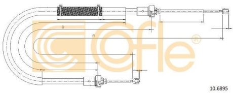 LINKA - HAMULEC RECZNY COF 10.6895 COFLE 92106895