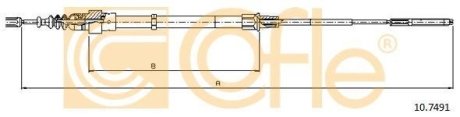 LINKA - HAMULEC RECZNY COF 10.7491 COFLE 92107491