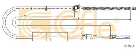 LINKA - HAMULEC RECZNY COF 10.7507 COFLE 92107507