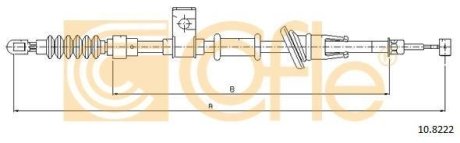 LINKA - HAMULEC RECZNY COF 10.8222 COFLE 92108222