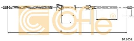 PRZEWOD HAMULC ELAST COF 10.9052 COFLE 92109052 (фото 1)