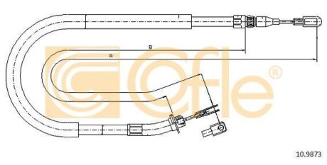 LINKA - HAMULEC RECZNY COF 10.9873 COFLE 92109873