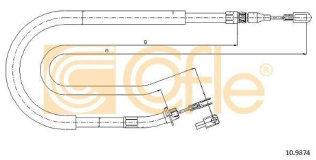 LINKA - HAMULEC RECZNY COF 10.9874 COFLE 92109874