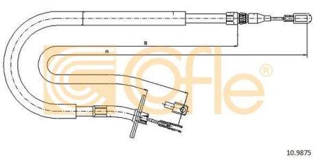 LINKA - HAMULEC RECZNY COF 10.9875 COFLE 92109875