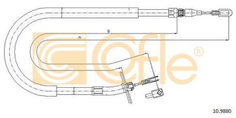 LINKA - HAMULEC RECZNY COF 10.9880 COFLE 92109880