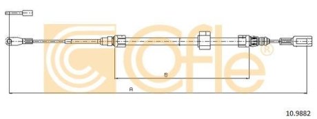 LINKA - HAMULEC RECZNY COF 10.9882 COFLE 92109882