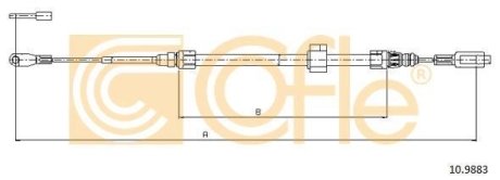 LINKA - HAMULEC RECZNY COF 10.9883 COFLE 92109883