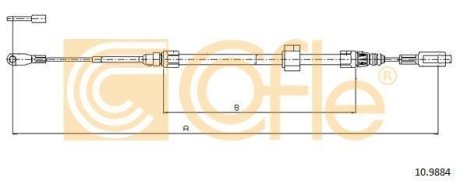 LINKA - HAMULEC RECZNY COF 10.9884 COFLE 92109884